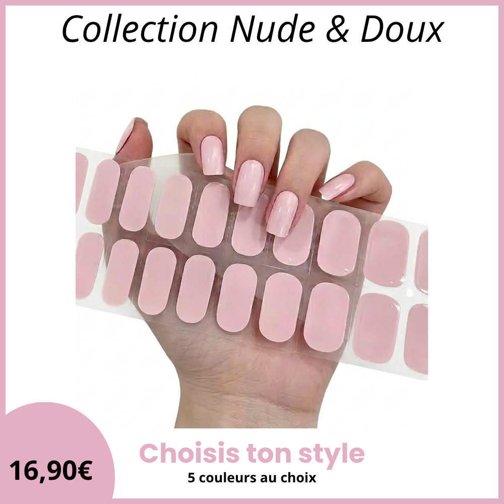 Collection Nude & Doux - Bandes Gel UV/LED