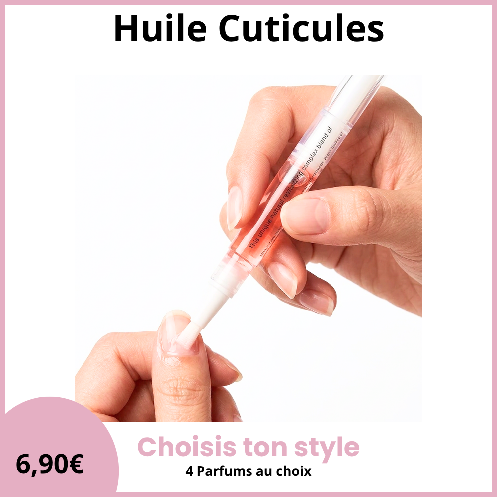 Huile nourrissante pour cuticules / décoller les bandes gel - 4 parfums