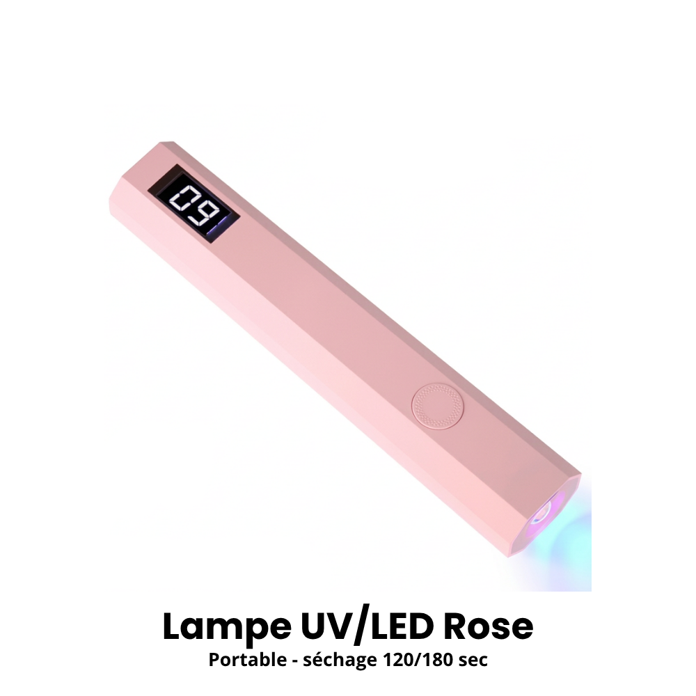Lampe UV/LED Portable 3W - Rose ou Blanc