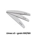 Limes à ongles x3 - Grains 100/180