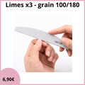 Limes à ongles x3 - Grains 100/180